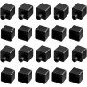 Lot de 10 paires bouchons étanches adaptés profil silicone LED 12x12mm, embouts de fermeture pour gaine lumineuse