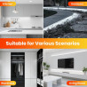 Dimmable Ruban LED COB avec Fonction Minuterie, Lumière au LED IP65 étanche 230V 288LEDs/m Silicone Bandeau Autocollant Flex Rub