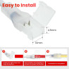 Dimmable Ruban LED COB avec Fonction Minuterie, Lumière au LED IP65 étanche 230V 288LEDs/m Silicone Bandeau Autocollant Flex Rub