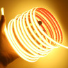 Dimmable Ruban LED COB avec Fonction Minuterie, Lumière au LED IP65 étanche 230V 288LEDs/m Silicone Bandeau Autocollant Flex Rub