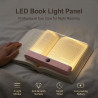 Lampe de Lecture LED pour Livre, 3 Couleurs de Lumière Réglables, Portable et Rechargeable USB-C, Éclairage Doux Anti-Réflexion,