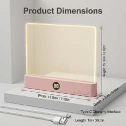 Lampe de Lecture LED pour Livre, 3 Couleurs de Lumière Réglables, Portable et Rechargeable USB-C, Éclairage Doux Anti-Réflexion,