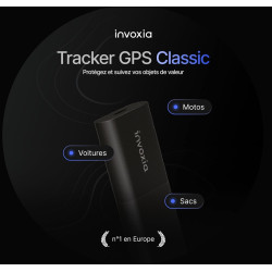 Tracker GPS Invoxia Édition 2026 - Étanche, Précision GPS Améliorée, USB-C - Abonnement Réseau Inclus 3 Ans - Localisation en Di