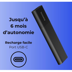 Invoxia Tracker GPS Classic Édition 2026 - Étanche, Précision GPS Améliorée, USB-C - Abonnement Réseau Inclus 1 an - Localisatio
