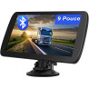 Gps voiture 9 pouces avec bleutooth 2025 – navigation europe, mises à jour gratuites, alerte de vitesse, guidage vocal, compatib