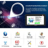 Gps voiture 9 pouces avec bleutooth 2025 – navigation europe, mises à jour gratuites, alerte de vitesse, guidage vocal, compatib