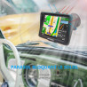Gps voiture avec écran tactile 7" – bleutooth, cartes europe, mises à jour gratuites, alertes radar, assistance vocale, adapté c