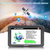 Gps voiture avec écran tactile 7" – bleutooth, cartes europe, mises à jour gratuites, alertes radar, assistance vocale, adapté c