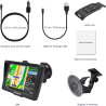 Gps voiture avec écran tactile 7" – bleutooth, cartes europe, mises à jour gratuites, alertes radar, assistance vocale, adapté c