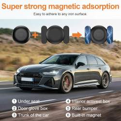 Traceur gps voiture sans abonnement, smart tag traceur, compatible avec android et ios, localisateurs d’objets bleutooth pour po