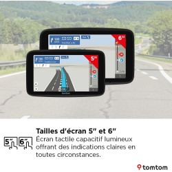 TomTom GPS Voiture GO Classic 2ème génération (6 Pouces, Info Trafic, Essai Alertes des Zones de Danger, Cartes EU, Mise à Jour 