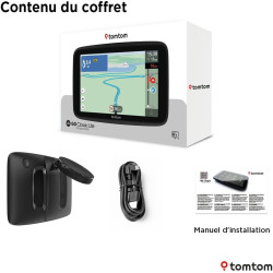 TomTom GPS Voiture GO Classic Lite (6 Pouces, Info Trafic, Essai des Alertes de Zones de Danger, Cartes EU, Mise à Jour Inclus V