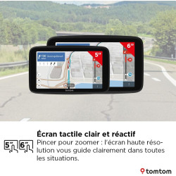 TomTom GPS Poids Lourds GO Professional 2ème génération (5 Pouces, Ecran Tactile capacitif, Carte Europe 49, et Infos trafic en 