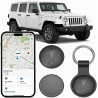 Traceur GPS Voiture, Mini Tracker GPS Voiture Magnétique, Compatible avec iOS et Android, Suivi en Temps Réel Traceur sans Abonn
