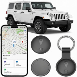 Traceur GPS Voiture, Mini Tracker GPS Voiture Magnétique, Compatible avec iOS et Android, Suivi en Temps Réel Traceur sans Abonn