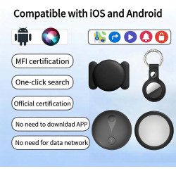 Traceur GPS Voiture, Mini Tracker GPS Voiture Magnétique, Compatible avec iOS et Android, Suivi en Temps Réel Traceur sans Abonn