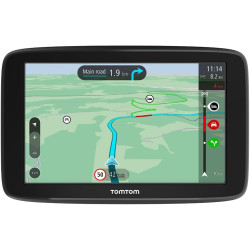 TomTom GPS Voiture GO Classic, 6 Pouces, Info Trafic, Essai des Alertes de Zones de Danger, Cartes EU, Mise à Jour Via WiFi, Fix