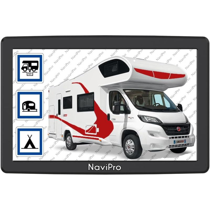 GPS Camping Car 9 Pouces NaviPro 9XLs, Europe + Maroc, Aires De Camping - Mise A Jour Gratuite A Vie