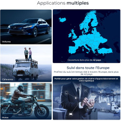 Salind 20 4G - Traceur GPS avec Aimant pour Voitures, véhicules et Machines - Suivi en Temps réel, Historique des trajets et ale