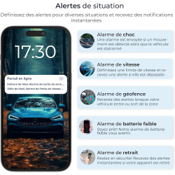 Salind 20 4G - Traceur GPS avec Aimant pour Voitures, véhicules et Machines - Suivi en Temps réel, Historique des trajets et ale