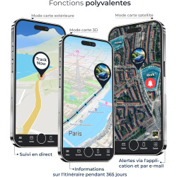Salind 11 4G - Traceur GPS avec Aimant pour Voitures, véhicules et Machines - Suivi en Temps réel, Historique des trajets et ale