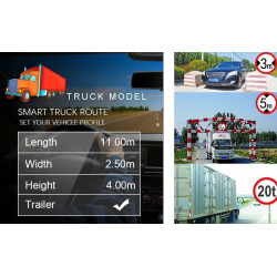 9 Pouce GPS Voiture,GPS Poids Lourds,Auto Navigation avec HD Écran Tactile,Multi-Languages Guidage Vocale 2025 Cartographie EU I