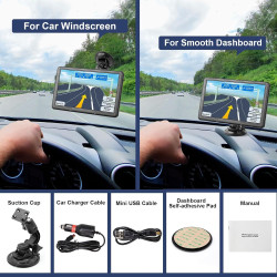 9 Pouce GPS Voiture,GPS Poids Lourds,Auto Navigation avec HD Écran Tactile,Multi-Languages Guidage Vocale 2025 Cartographie EU I