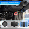 Traceur GPS Voiture, Caché Traceur Voi-ture Magnétique, Compatible avec iOS et Android, Traceur GPS sans Abonnement sans SIM, Co