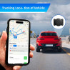 Traceur GPS Voiture, Caché Traceur Voi-ture Magnétique, Compatible avec iOS et Android, Traceur GPS sans Abonnement sans SIM, Co