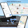 Traceur GPS Voiture, Caché Traceur Voi-ture Magnétique, Compatible avec Android (Google Find My), Traceur GPS sans Abonnement sa