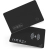 Smart Air Tracker Carte Tag, Rechargeable Wallet Traqueur Compatible avec Find My (iOS Uniquement), Localisateur d'objets Carte 