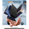 Smart Air Tracker Carte Tag, Rechargeable Wallet Traqueur Compatible avec Find My (iOS Uniquement), Localisateur d'objets Carte 