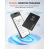 Smart Air Tracker Carte Tag, Rechargeable Wallet Traqueur Compatible avec Find My (iOS Uniquement), Localisateur d'objets Carte 