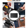 Smart Air Tracker Carte Tag, Rechargeable Wallet Traqueur Compatible avec Find My (iOS Uniquement), Localisateur d'objets Carte 