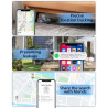 Smart Air Tracker Carte Tag, Rechargeable Wallet Traqueur Compatible avec Find My (iOS Uniquement), Localisateur d'objets Carte 