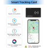 Smart Air Tracker Carte Tag, Rechargeable Wallet Traqueur Compatible avec Find My (iOS Uniquement), Localisateur d'objets Carte 