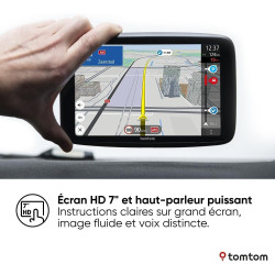 TomTom GPS GO Superior (Ecran 6 Pouces, Info Trafic, Alertes de Zones de Danger, Cartes Monde, Mise à Jour Rapide Via WiFi, Prix