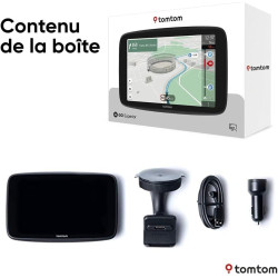 TomTom GPS GO Superior (Ecran 6 Pouces, Info Trafic, Alertes de Zones de Danger, Cartes Monde, Mise à Jour Rapide Via WiFi, Prix