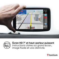 TomTom GPS GO Superior (Ecran 7 Pouces, Info Trafic, Alertes de Zones de Danger, Cartes Monde, Mise à Jour Rapide Via WiFi, Prix