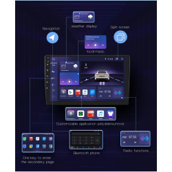 Android 14 car radio pour renault clio 2012-2019, 8 cœurs 4g 32g gps navi pour renault clio radio de voiture sans fil android ca