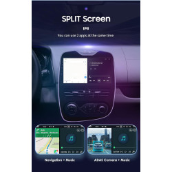 Android 14 car radio pour renault clio 2012-2019, 8 cœurs 4g 32g gps navi pour renault clio radio de voiture sans fil android ca