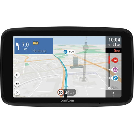 Tomtom GPS GO Camper Tour 2ème génération pour Camping-Car et Caravane, écran 6" avec PI pour Camping-Car et Caravane, MàJ Via W