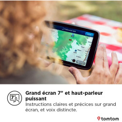 TomTom GPS GO Camper Max 2ème gnt. pour Camping-Car et caravanes, écran 7" avec Poi dédiés, MàJ Via Wi-FI,TomTom Traffic, Alerte