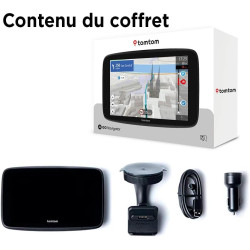 TomTom GPS GO Navigator (écran 7" extra-large, infos trafic en temps réel, alerte des zones de danger 1 an d'essai inclus, carte