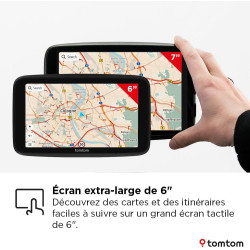 Tomtom GPS GO Navigator 2ème génération (écran 6", Tomtom Traffic, alertes Zones de Danger 12 Mois d'essai, Cartes d'europe, mis