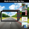 GPS Navigation Voiture 7 Pouces 2025 – Cartes Europe, Mises à Jour Gratuites, Alerte Vitesse & Poi, Guidage Vocal pour Camping-C