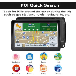 GPS Navigation Voiture 7 Pouces 2025 – Cartes Europe, Mises à Jour Gratuites, Alerte Vitesse & Poi, Guidage Vocal pour Camping-C