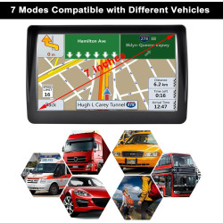 GPS Navigation Voiture 7 Pouces 2025 – Cartes Europe, Mises à Jour Gratuites, Alerte Vitesse & Poi, Guidage Vocal pour Camping-C