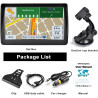 GPS Navigation Voiture 7 Pouces 2025 – Cartes Europe, Mises à Jour Gratuites, Alerte Vitesse & Poi, Guidage Vocal pour Camping-C