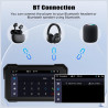 Écran gps carplay pour moto, écran carplay android auto sans fil, moto android auto portable 5 pouces tactile étanche avec tf bl